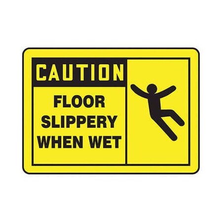 Accuform Caution Sign, MSTF619VP MSTF619VP